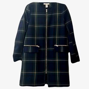 H&M Plaid Zip Jacket